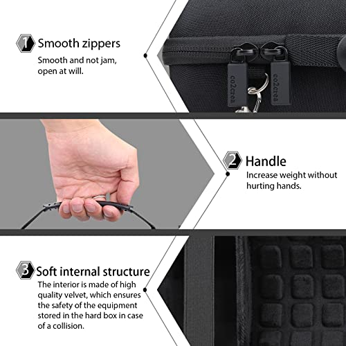 co2CREA Hard Travel Case Replacement for JBL Charge 4 / Charge 5 Waterproof Bluetooth Speaker (Black Case) - Image 5