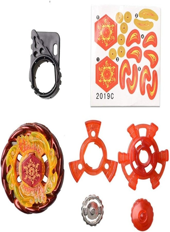 Funstars Solar Blaze Metal Fury Spinning Top with Launcher, Classic Spin Toy for Kids (BB89) - Image 3