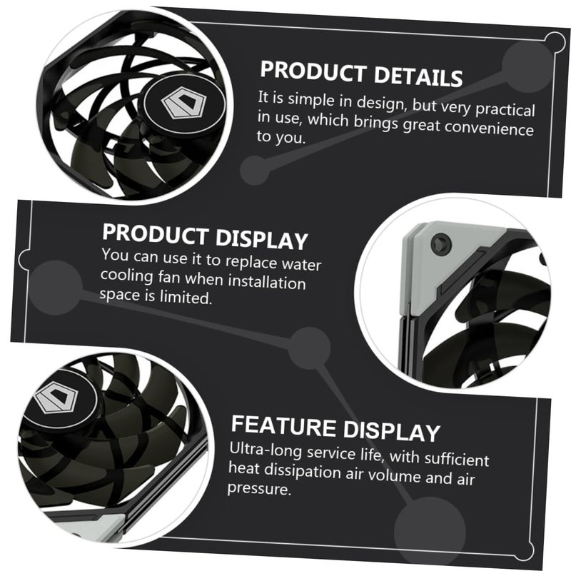 PWM Control High Air Pressure Cooling Fan for CPU Radiator Efficient Heat Dissipation - Image 3