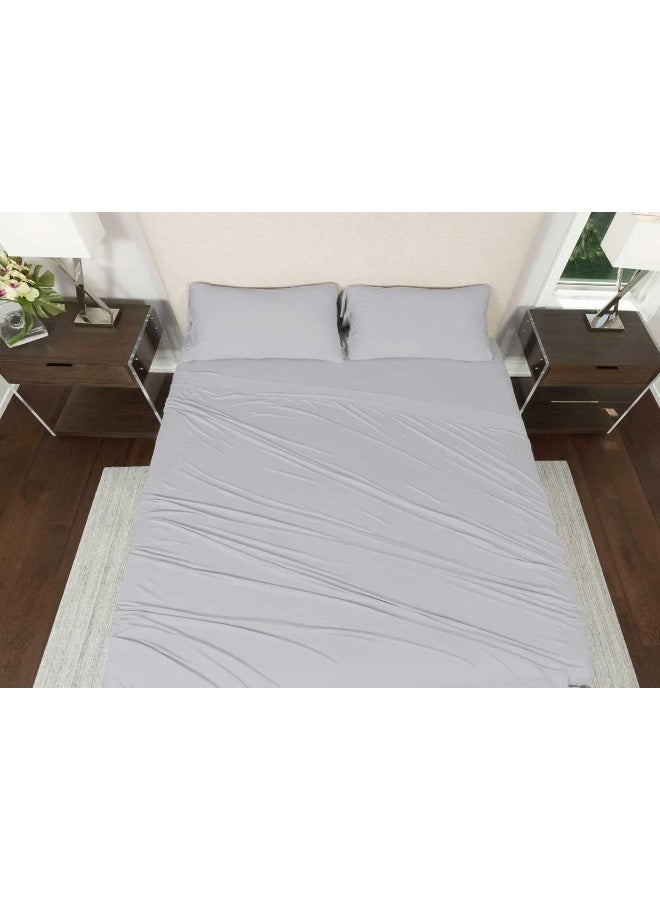 SHEEX Active Comfort Sheet Set, Ultra-Soft Performance Fabric, Breathes Better Than Cotton, Silver Cloud, Queen - Image 5
