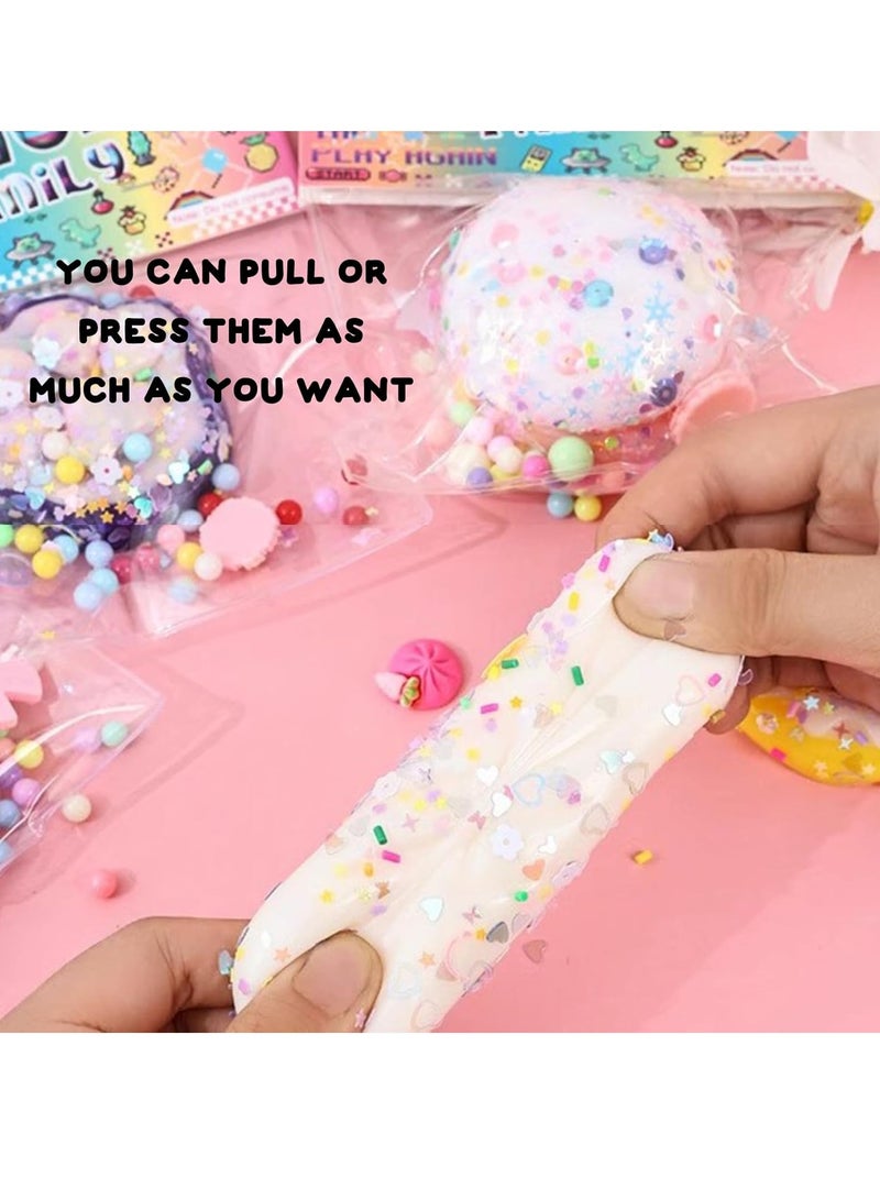 Pinch 4Pcs Squishy Stress Relief Toy Set, Squishy Fun Toy Playset For Kids, Sensory Toys for Relieving Fidget Rising Cat Dog Big Animal Shaped, Gift for Boys and Girls Adults - Image 2