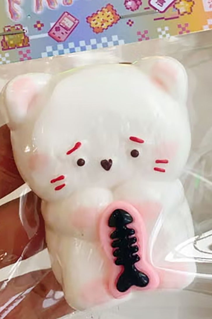 Pinch 4Pcs Squishy Stress Relief Toy Set, Squishy Fun Toy Playset For Kids, Sensory Toys for Relieving Fidget Rising Cat Dog Big Animal Shaped, Gift for Boys and Girls Adults - Image 3