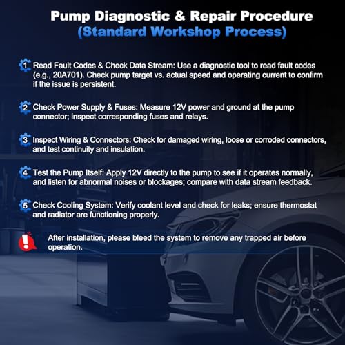 KUTTOLE Electric Engine Water Pump Compatible with BMW 328i,528i,X3,X5,428i,228i,X1,X4,Z4,2012-2017,228i/328i/428i/528i xDrive, 180KW with Wiring Harness & 3 Bolts 11517604027 11518635089 - Image 5