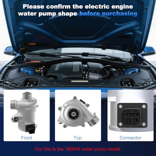 KUTTOLE Electric Engine Water Pump Compatible with BMW 328i,528i,X3,X5,428i,228i,X1,X4,Z4,2012-2017,228i/328i/428i/528i xDrive, 180KW with Wiring Harness & 3 Bolts 11517604027 11518635089 - Image 3