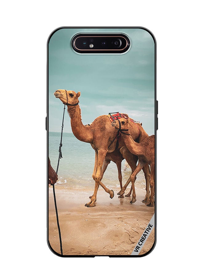 VR CREATIVE Protective Case Cover For Samsung Galaxy A80 Merry Camel Design Multicolour - Image 1