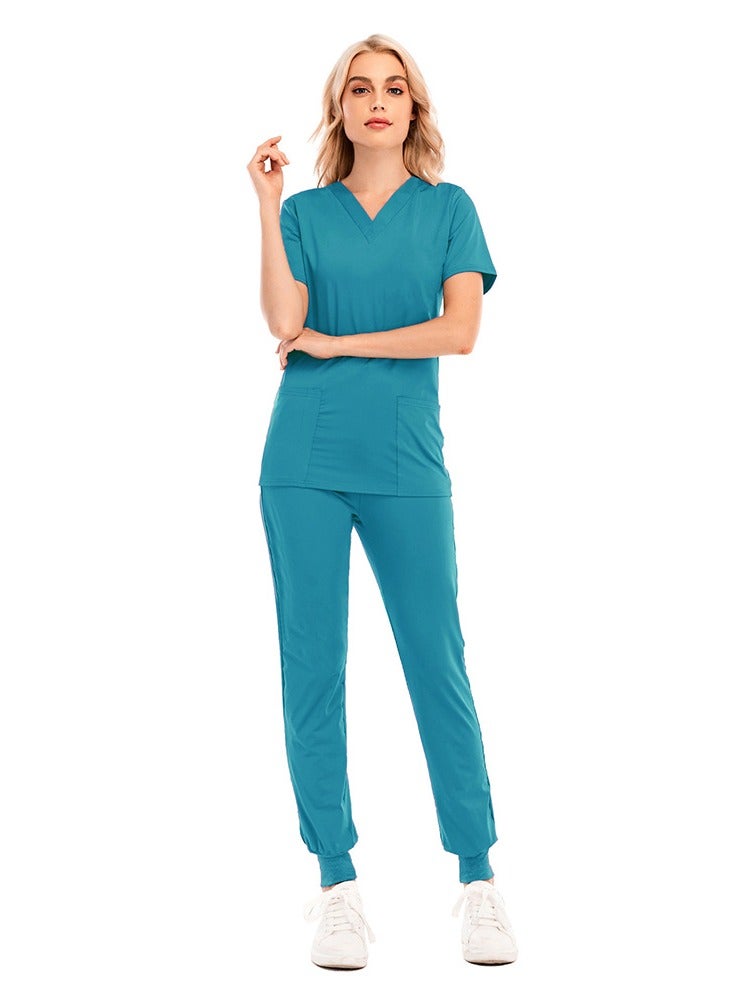 KUYING New V-neck Split Style Medical Work Uniform  - Image 1