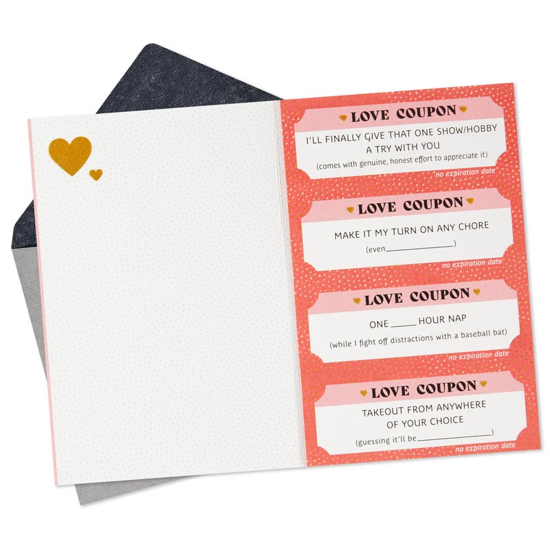 Hallmark Funny Valentines Day Card with Couples Coupons (Modern Romance) for Husband, Wife, Spouse, Partner - Image 2