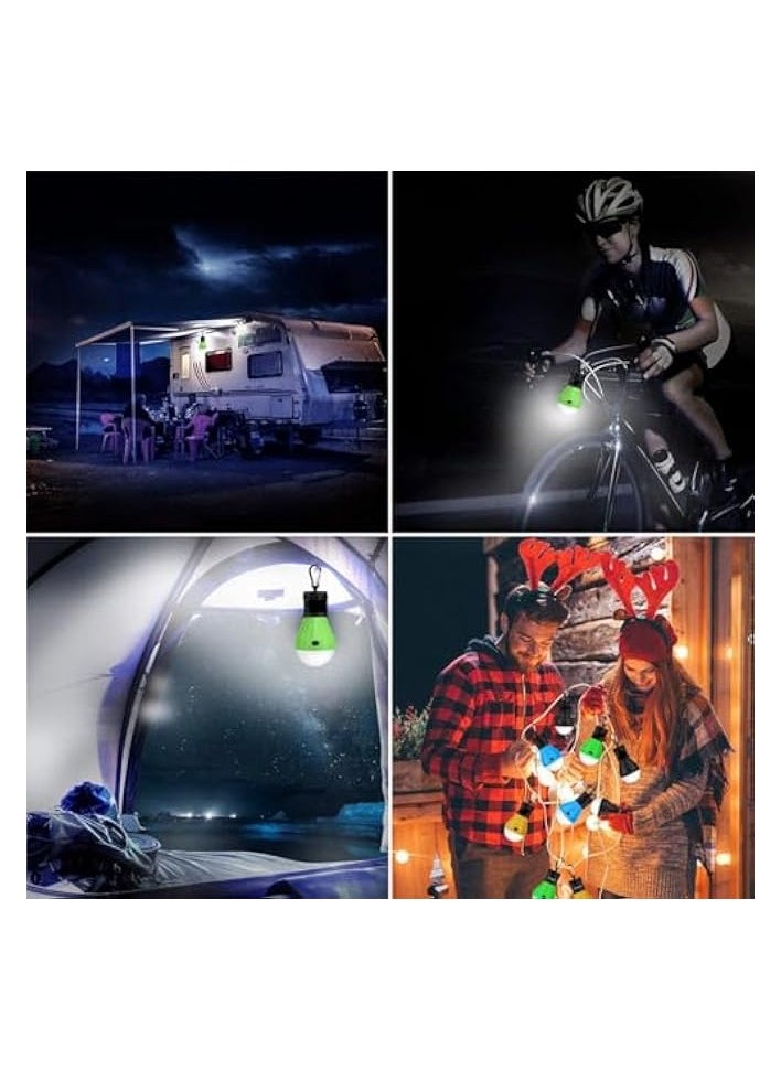 erorex 4Pcs Compact Portable LED Tent Light Bulb for Camping, Durable Water-Resistant ABS Material, 3 Lighting modes, Hanging Hook Design, Ideal for Camping, Hiking, Emergency Use  - Image 5