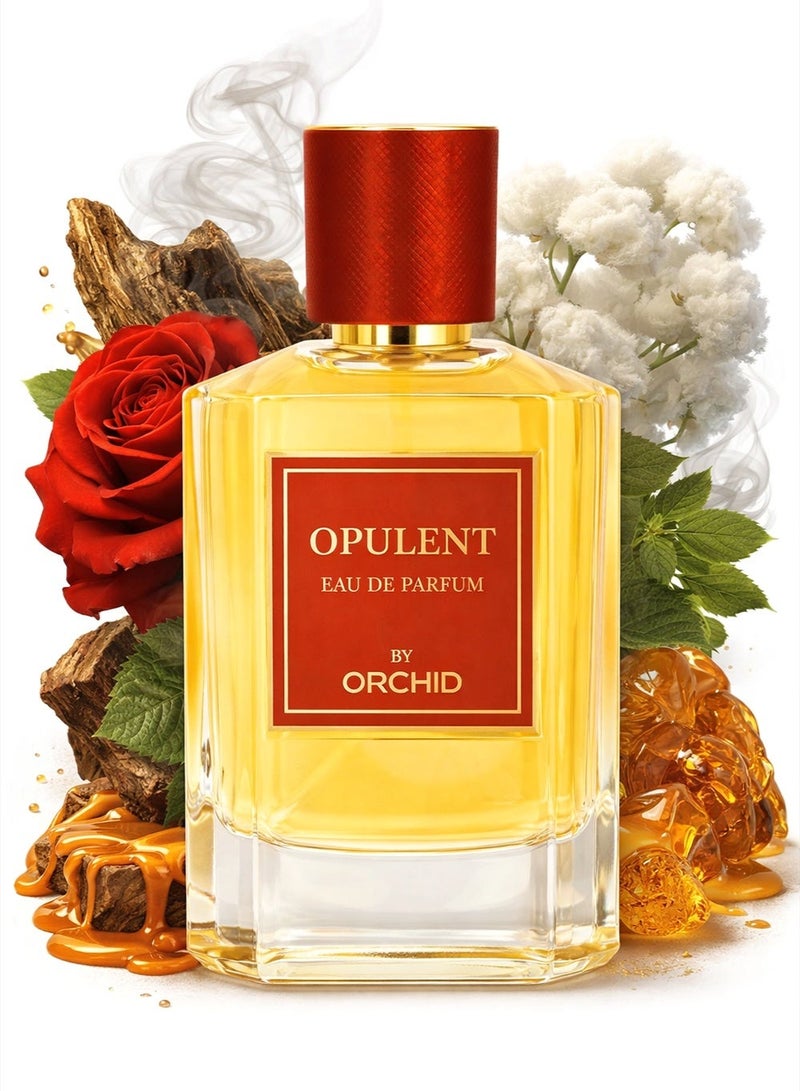 Orchid Opulent Pour Homme Eau De Parfum 100ML Perfume for Men Leather Oud Passion Fruit Rose Musk Toffee Amber Long Lasting - Image 1