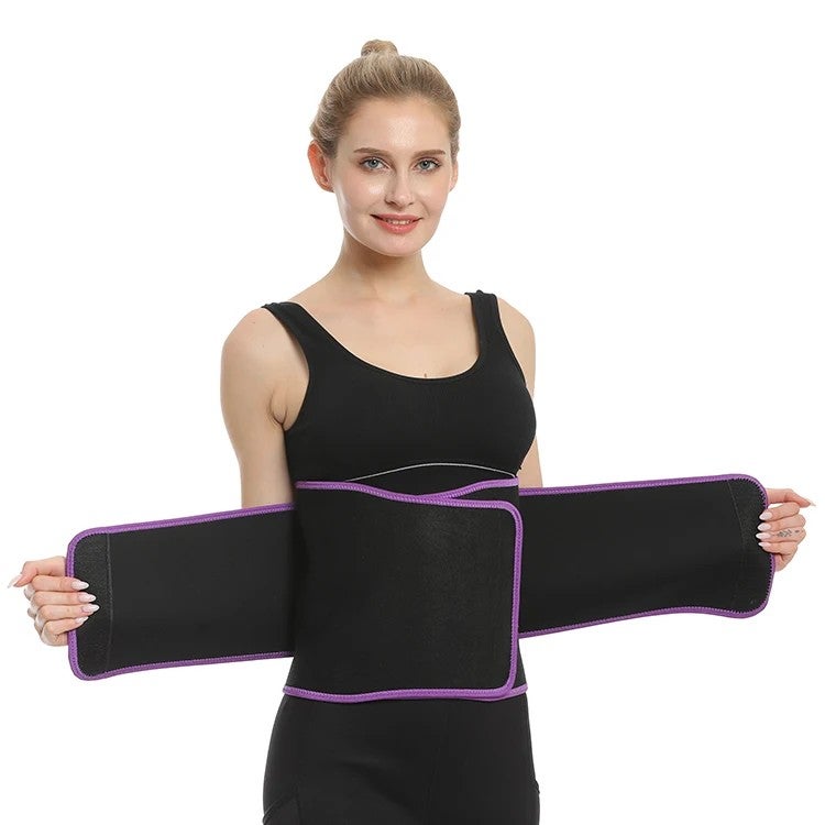 Bluejw Plus Size Double Waist Trimmer Belt - Adjustable Neoprene Slimming Corset Waist Trainer with Hooks for Women - Image 2