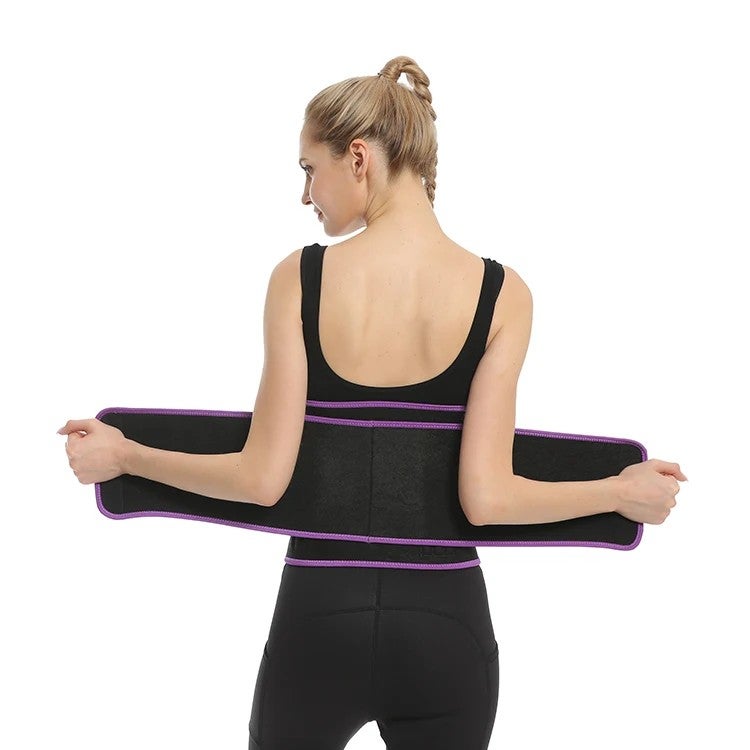 Bluejw Plus Size Double Waist Trimmer Belt - Adjustable Neoprene Slimming Corset Waist Trainer with Hooks for Women - Image 4