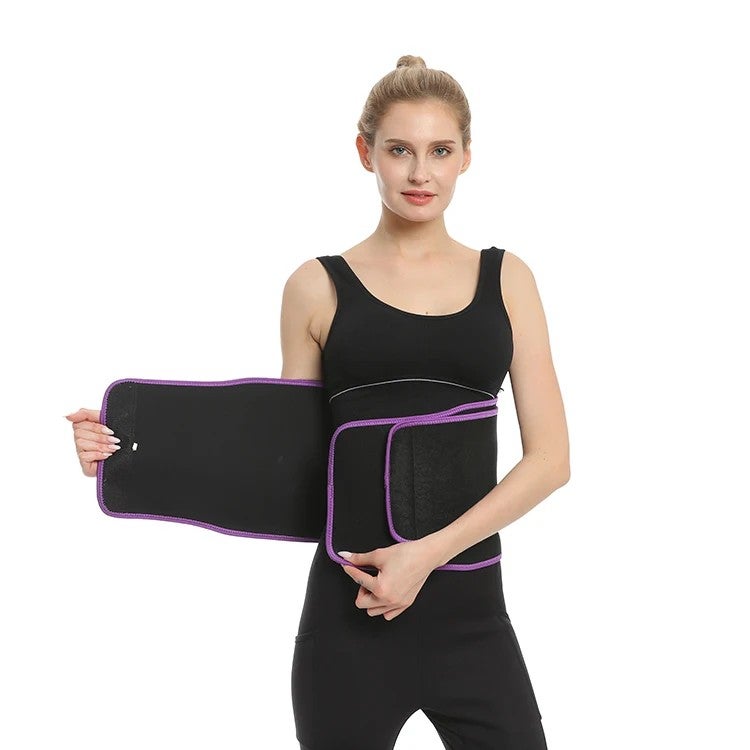 Bluejw Plus Size Double Waist Trimmer Belt - Adjustable Neoprene Slimming Corset Waist Trainer with Hooks for Women - Image 5
