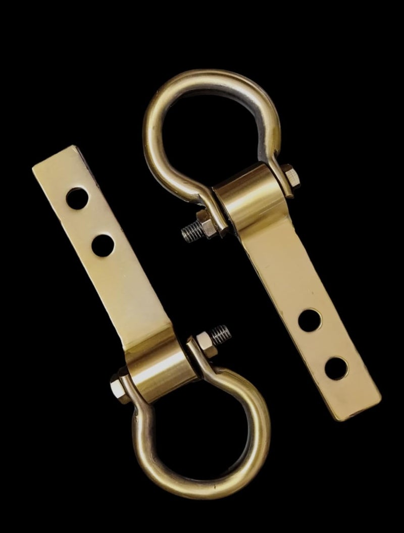 Kkriya Home Decor Antique Brass Finish KADA for Patio JHULA Superior HIGrade Quality Life TIME WARRENTY KADA Patio Swing Hammock Swing16MM Rod with Weight Capacity of 1000KG Pack of 2PCS - Image 4