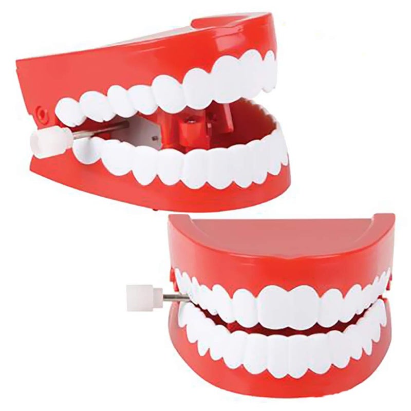 The Dreidel Company Wind Up Teeth Chomping & Chattering Teeth Toys for Kids Birthday Party Favors  Novelty and Gag Gifts  2.5"" Inches (2-Pack) - Image 2