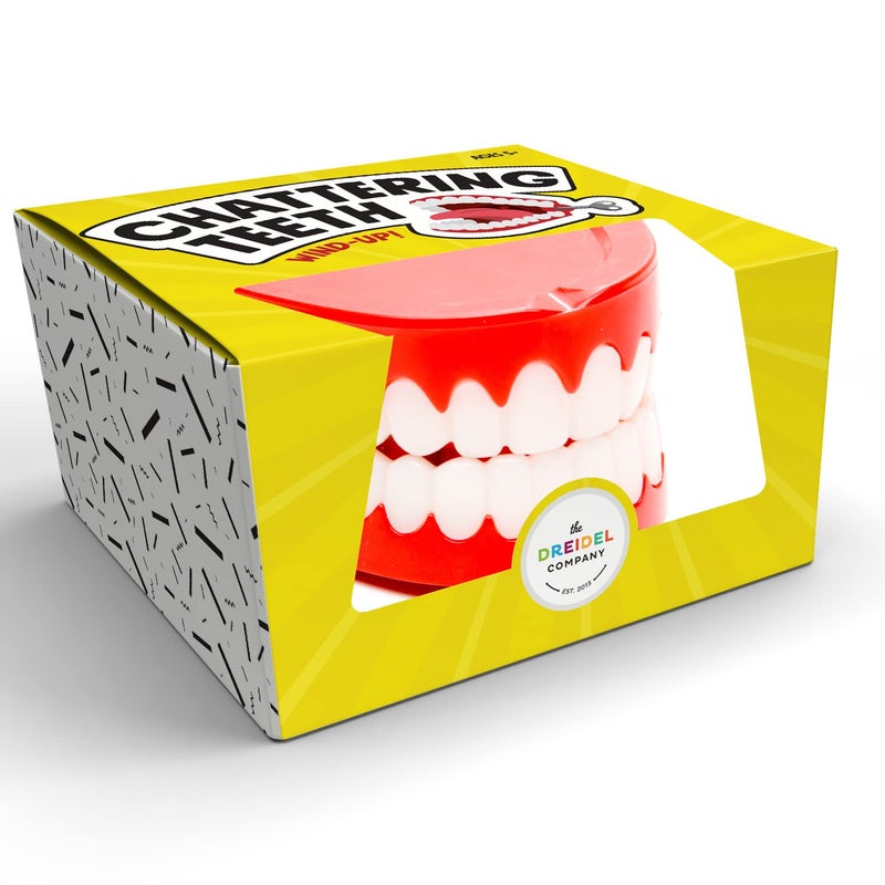 The Dreidel Company Wind Up Teeth Chomping & Chattering Teeth Toys for Kids Birthday Party Favors  Novelty and Gag Gifts  2.5"" Inches (2-Pack) - Image 5