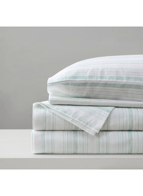 Comfort Spaces 100% Cotton Sheet Set Breathable  Lightweight  Soft with 12"" Elastic Pocket Fits up to 14"" Mattress  All Season Cozy Bedding  Matching Pillow Case  Twin Good Vibes 3 Piece