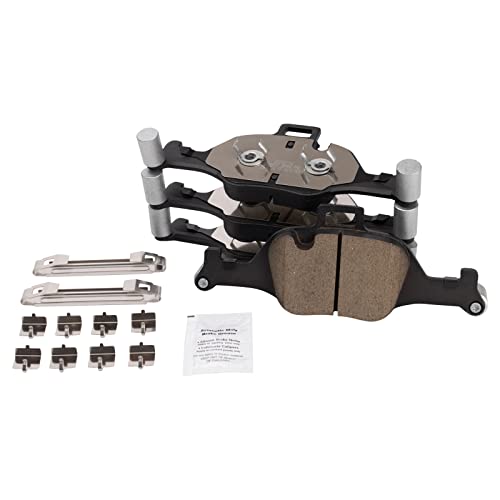 TRQ Front Brake Pads Ceramic Compatible with 2019-2021 BMW 530e 2017-2021 530i 2021 540i X5 X6 - Image 1