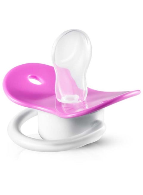 Bubbles Beveled Soother Multishape- Rose   Newborn