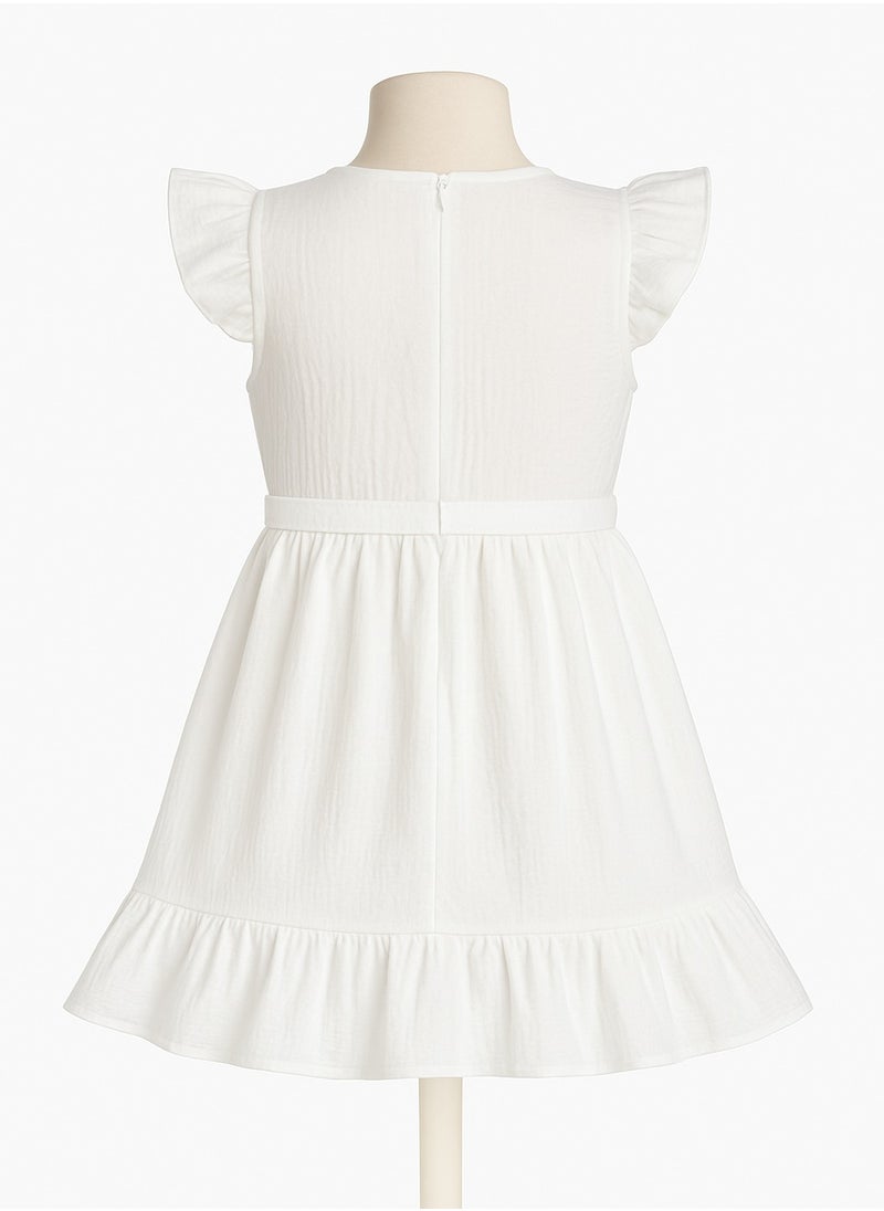 TOTSA - Girls White dress - Image 1