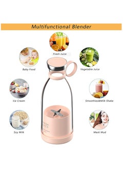 Leile Rechargeable Personal Size Blender Cup for Shakes Smoothies Electric Fresh Juice Blender for Home Travel Outdoors(350ML)  - Image 3