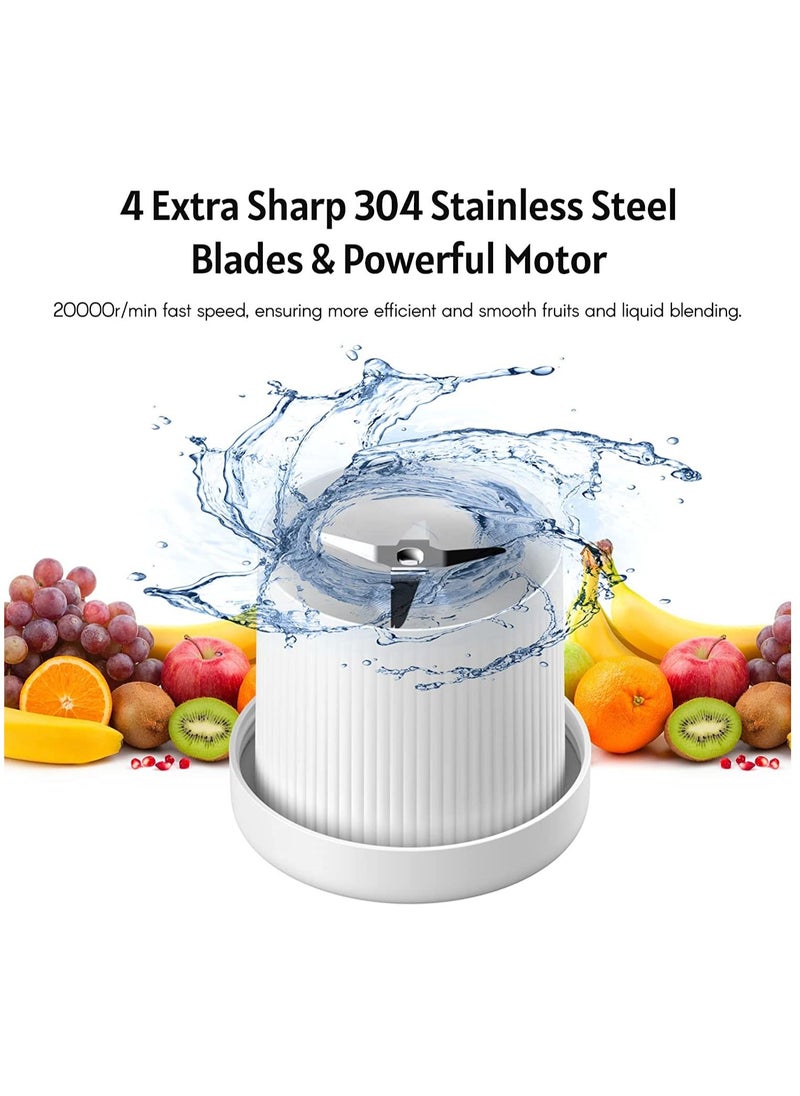 Leile Rechargeable Personal Size Blender Cup for Shakes Smoothies Electric Fresh Juice Blender for Home Travel Outdoors(350ML)  - Image 5