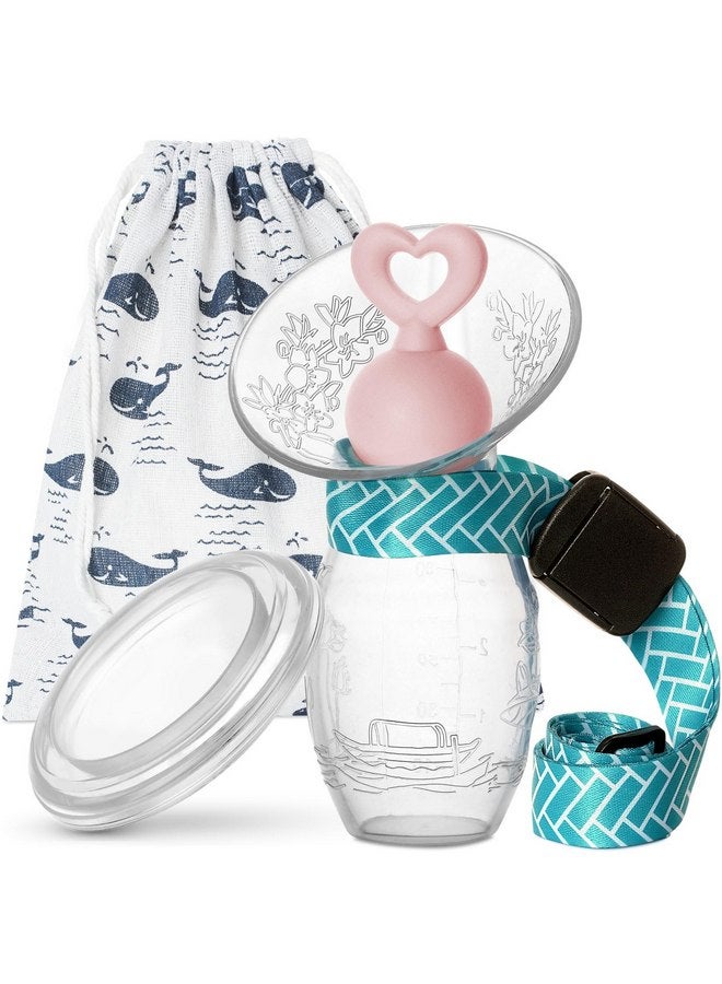 Bumblebee Manual Breast Pump with Breastfeeding Milk Saver Stopper& lid in Gift Box Food Grade Silicone bpa PVC and Phthalate Free 3.04oz/90ml - Image 1