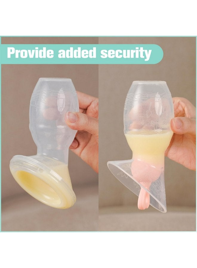 Bumblebee Manual Breast Pump with Breastfeeding Milk Saver Stopper& lid in Gift Box Food Grade Silicone bpa PVC and Phthalate Free 3.04oz/90ml - Image 4