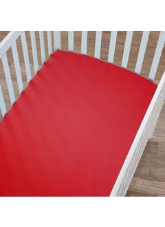 Edenwald Edenwald 100 Waterproof Soft Baby Crib Fitted Sheets Terry Cotton Washable Soft Breathable Toddler Crib Mattress Fitted Sheet with Elastic Maroon 24x48x8 Pack of 1 Pcs Fitted Sheet 