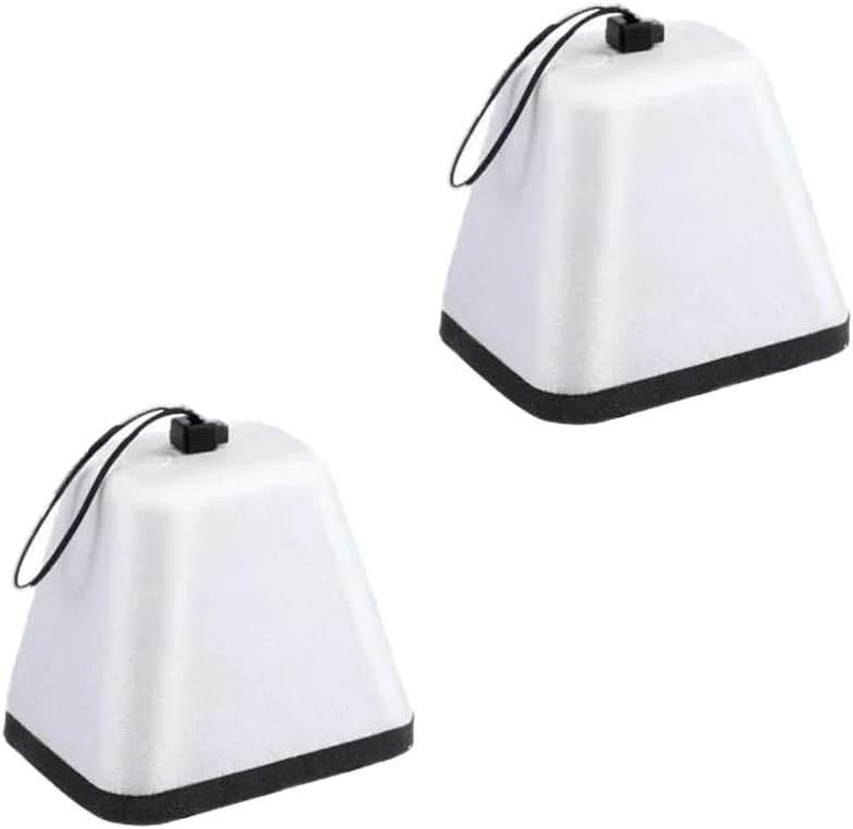 Winter outdoor faucet insulation cover White (2 sets) thick foam antifreeze protection cover, durable, anti-aging and reusable - Image 1
