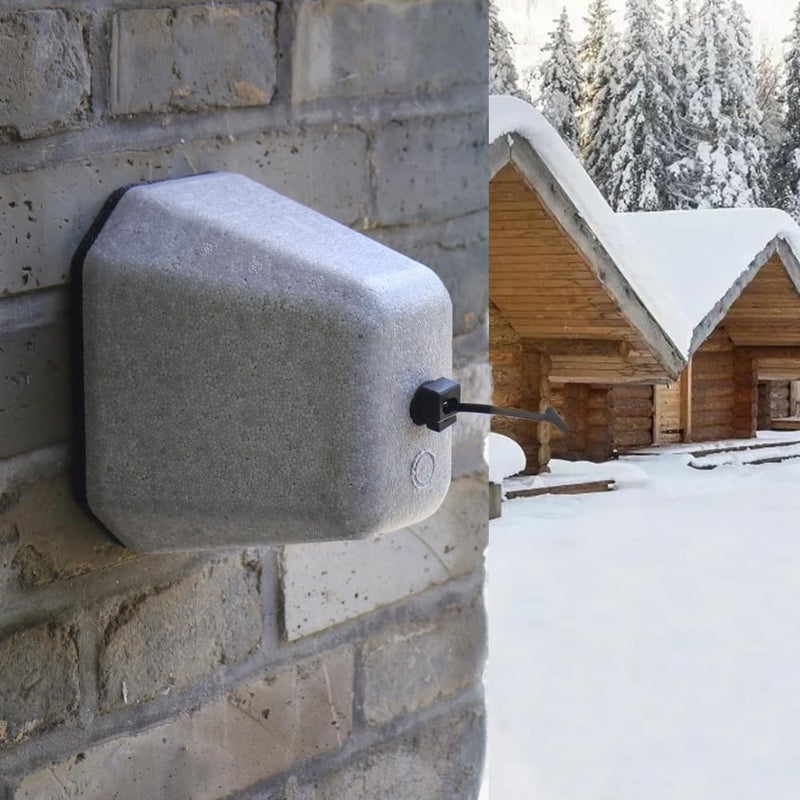 Winter outdoor faucet insulation cover White (2 sets) thick foam antifreeze protection cover, durable, anti-aging and reusable - Image 4