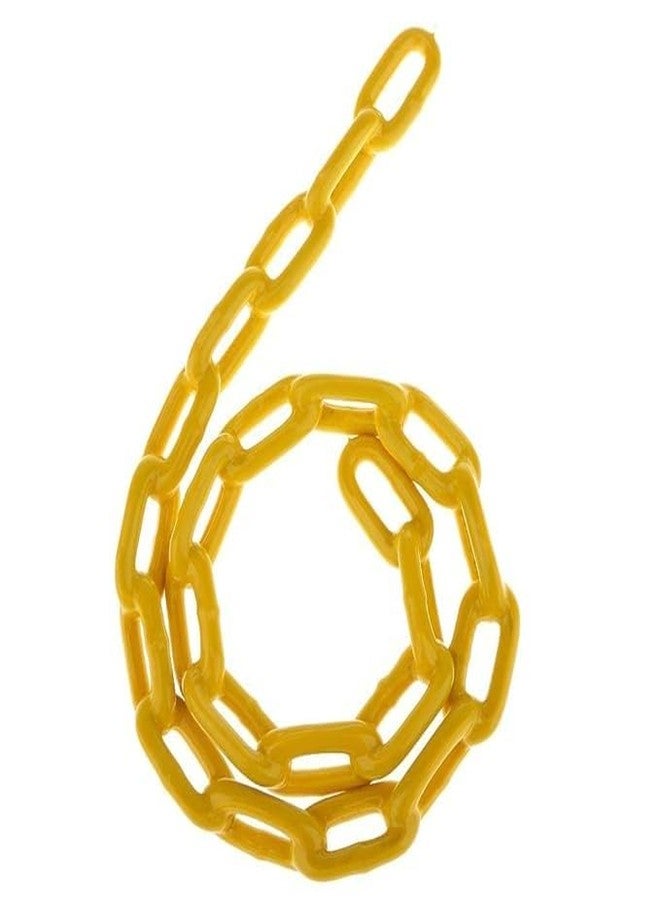 CHARMING TREASURES Heavy Duty Thermoplastic Coated Metal Link Chain for Hammock Swing Seats Indoor Outdoor, (1.5 M, Yellow) - Image 1