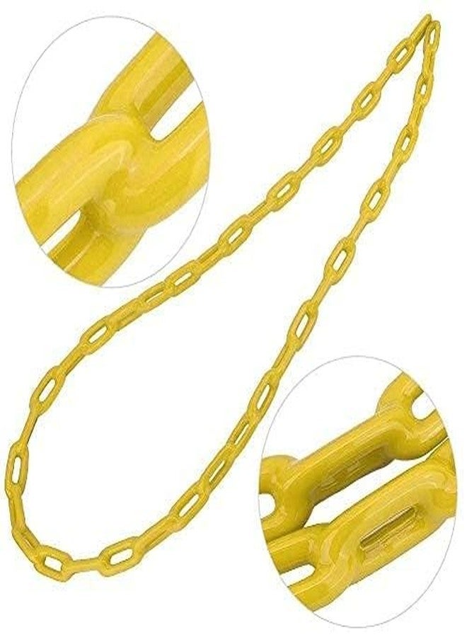 CHARMING TREASURES Heavy Duty Thermoplastic Coated Metal Link Chain for Hammock Swing Seats Indoor Outdoor, (1.5 M, Yellow) - Image 5