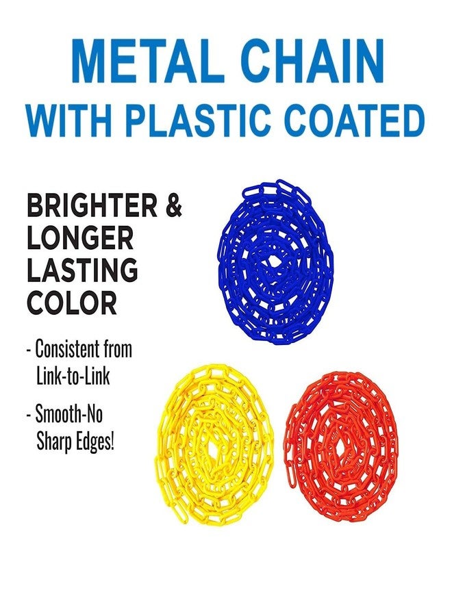 CHARMING TREASURES Heavy Duty Thermoplastic Coated Metal Link Chain for Hammock Swing Seats Indoor Outdoor, (1.5 M, Yellow) - Image 4