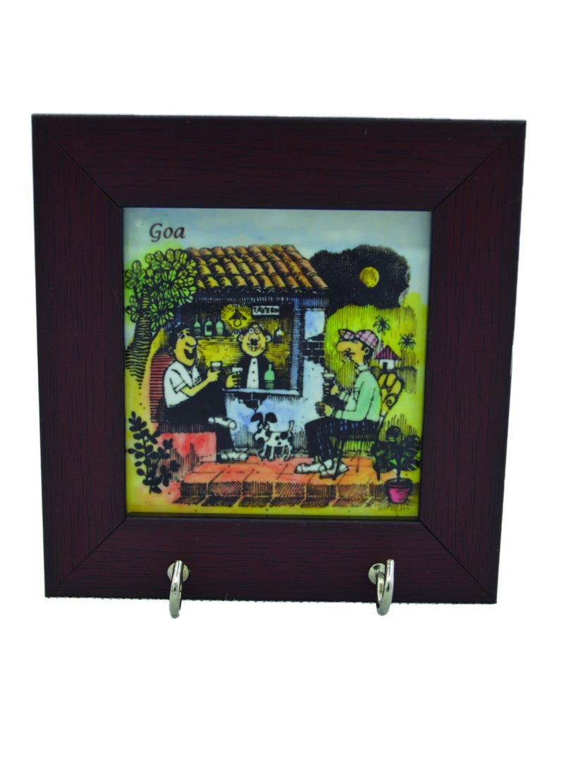 GOA2GULF Elders Key Holder 3" x 3" - Goan Taverna - Image 1