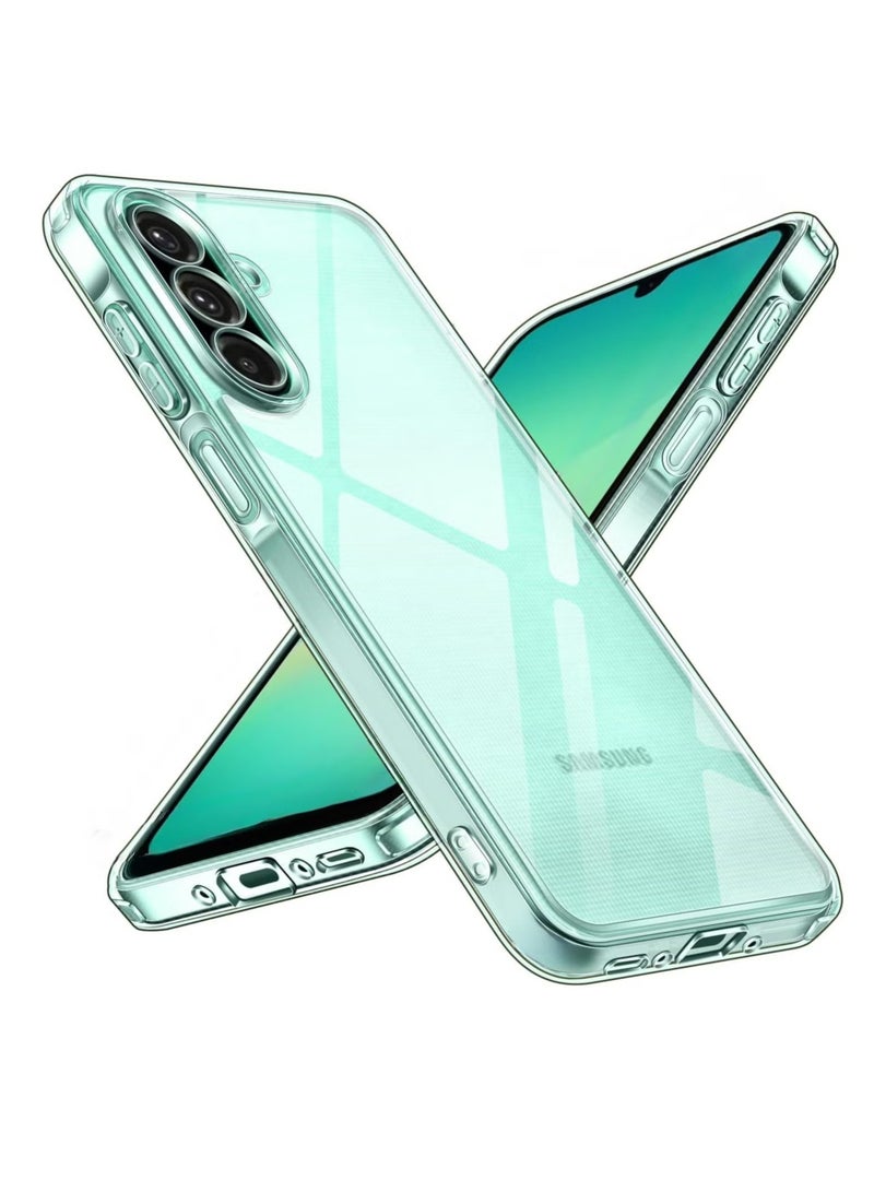 Case Compatible with Samsung Galaxy A16 4G / A16 5G, Case Crystal Clear Soft TPU Gel Case Flexible Silicone Anti-Scratch Camera Protection Transparent TPU Cover - Clear - Image 1