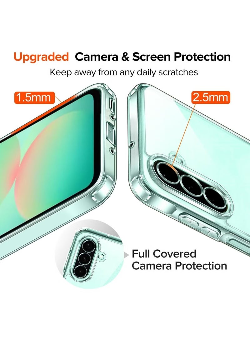 Case Compatible with Samsung Galaxy A16 4G / A16 5G, Case Crystal Clear Soft TPU Gel Case Flexible Silicone Anti-Scratch Camera Protection Transparent TPU Cover - Clear - Image 3