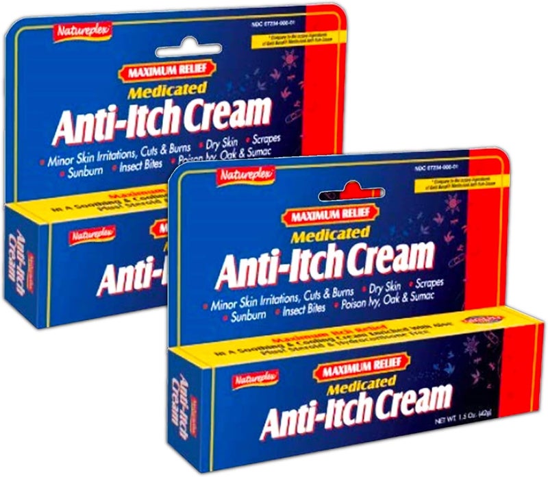 كريم مضاد للحكة مع أقصى تخفيف - عبوة 2