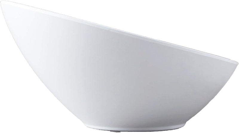 GET B788W Angled Cascading Serving Bowl for Salads Rice and Dessert 16 Ounce  8 White - Image 2