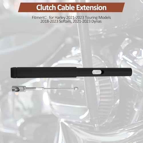 XIDAODIT Clutch Cable Extension Motorcycle Handlebar Clutch Cable Replacement Compatible with Harley 2021-2023 Touring Models,18-23 Softails,21-23 Dynas(4inch) - Image 4
