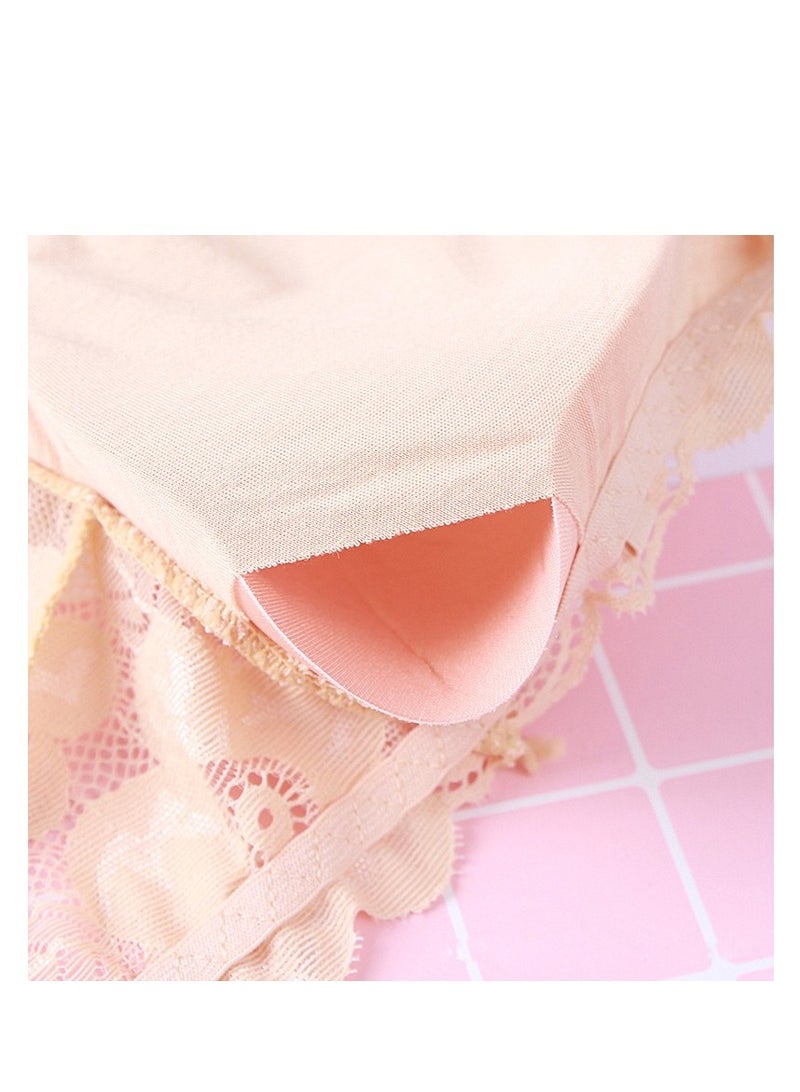 Women Floral Lace Strapless Tube Top  Seamless Stretchy Chest Bras .  - Image 3