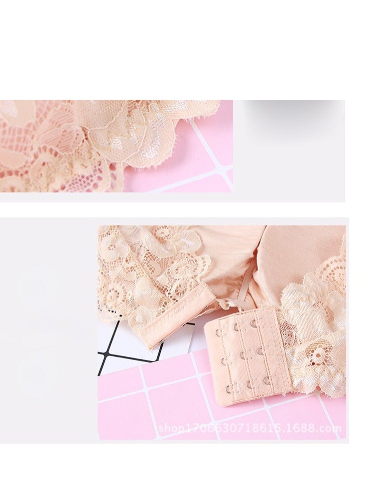 Women Floral Lace Strapless Tube Top  Seamless Stretchy Chest Bras .  - Image 4