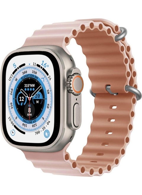 Apple Watch Compatible Ultra Double Color Ocean Loop Band Strap 42 44 45 49MM