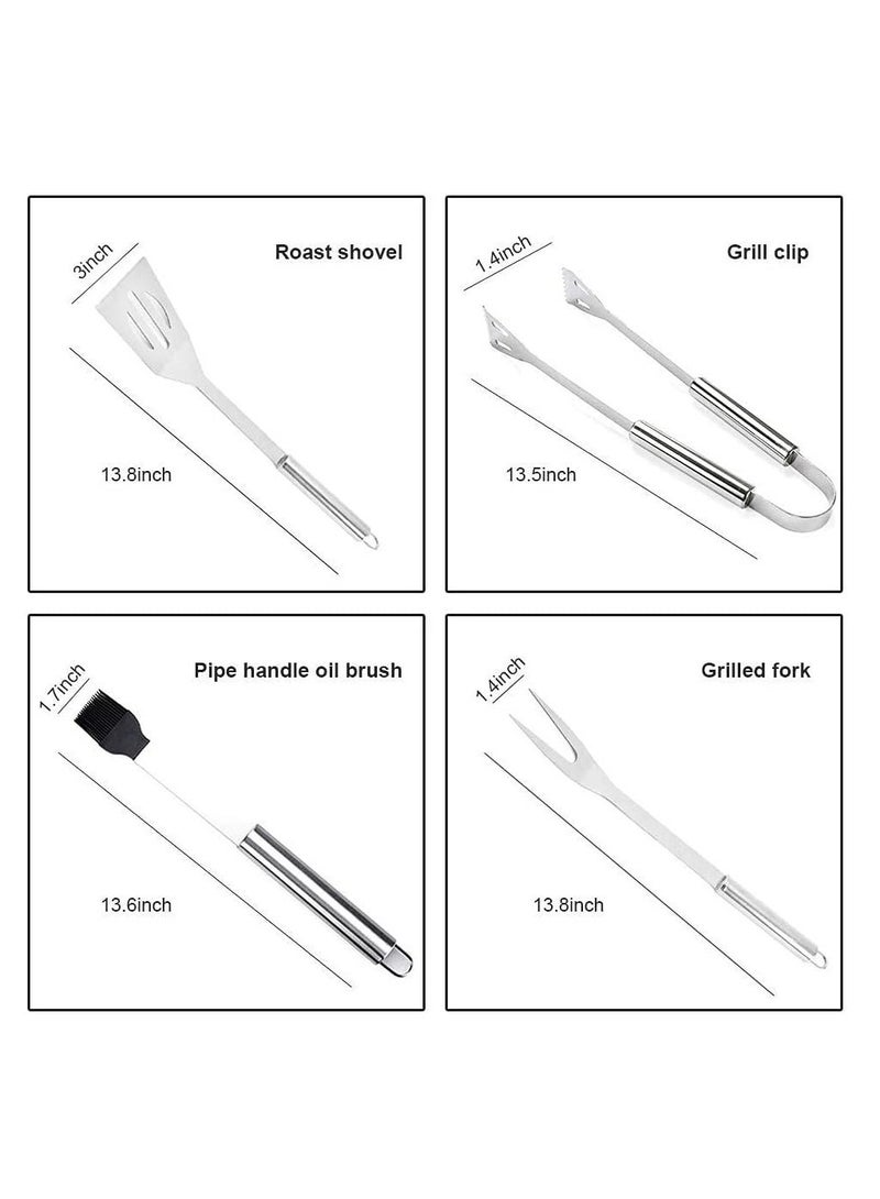 Y&D BBQ Barbecue Tool Set, Stainless Steel Accessories with Storage Bags, Complete Outdoor Grill Utensils Grilling Tools Set for Friends Family (20 Pcs) - Image 2