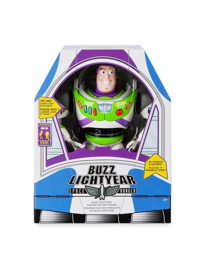 Disney store - Official Buzz Lightyear Interactive Talking Action Figure From Toy Story, Features 10+ English Phrases, Interacts With Other Figures And Toys - Image 1