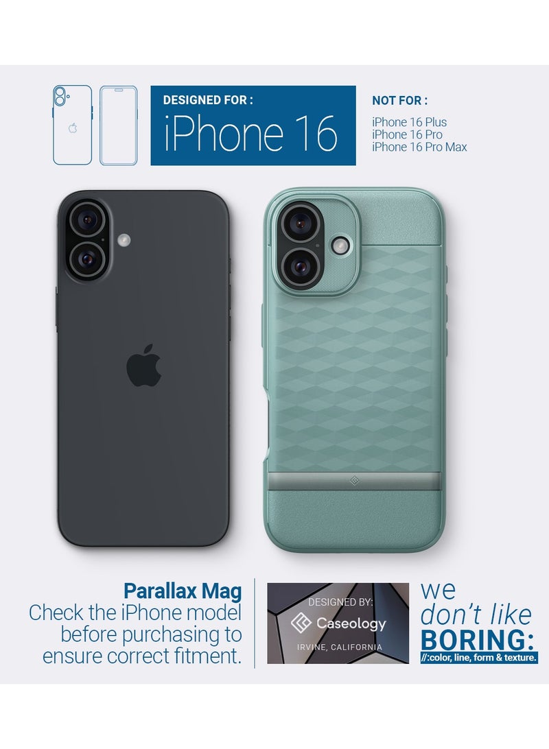 Caseology Parallax Mag for iPhone 16 PLUS MagSafe Case Cover Military Grade - Sage Green - Image 2