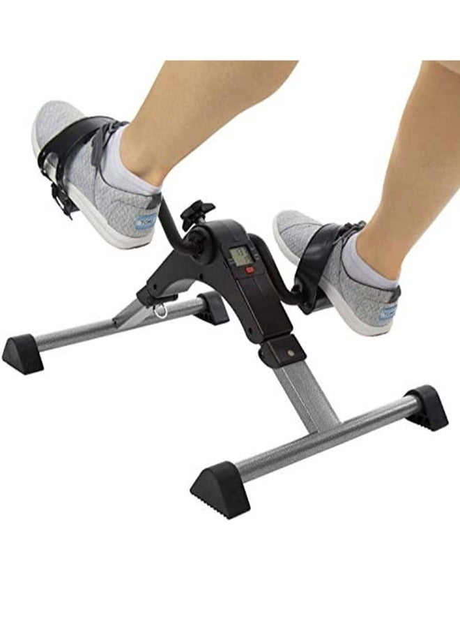 Mini Exercise Cycle Portable Folding Arm And Leg Pedal Exerciser With Digital Lcd Display Home Indoor Mini Exercise Bike Resistance Adjustable - Image 3