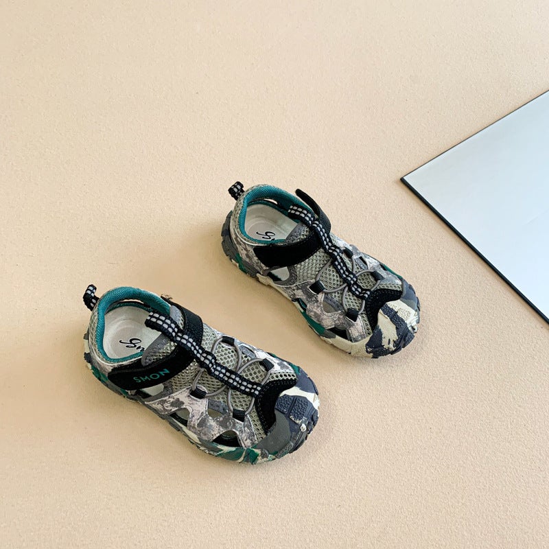 2025 Boys' Wrap-Through-Net Sports Sandals Girls' Fashionable All-Match Baby Casual Non-Slip Sandals - Image 4