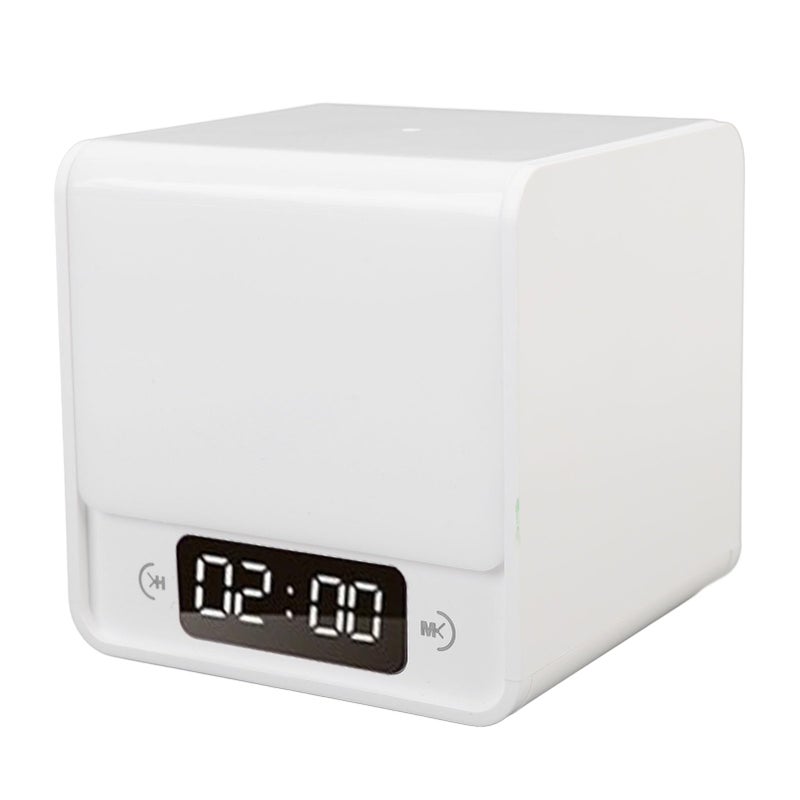 Rechargeable LED Cube Night Light with Clock 3 Color Temperature Dimmable Portable for Kids Bedroom Camping - Image 5