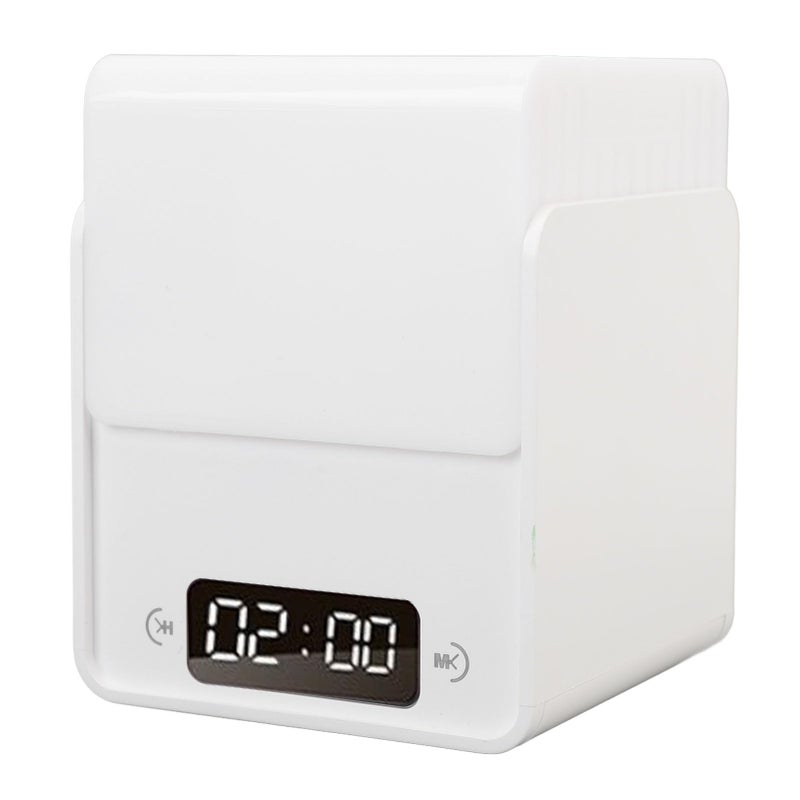 Rechargeable LED Cube Night Light with Clock 3 Color Temperature Dimmable Portable for Kids Bedroom Camping - Image 3