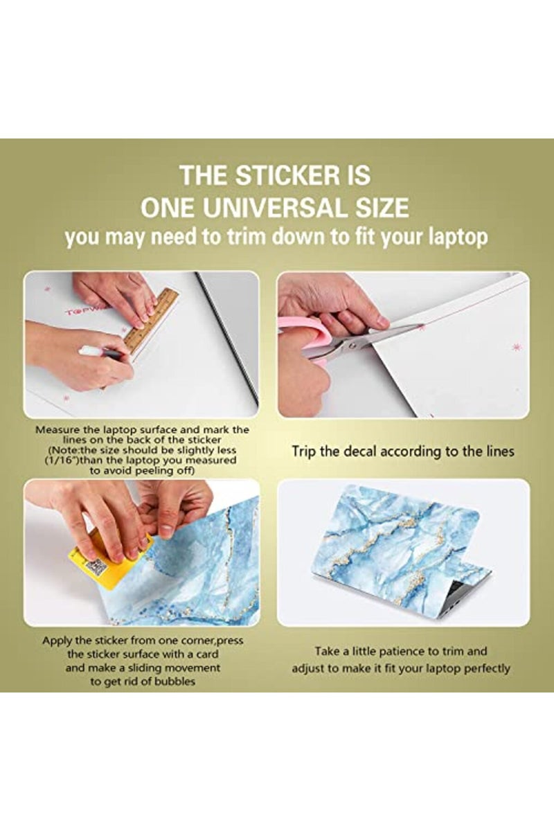 icolor Laptop Skin Sticker Decal,12" 13" 13.3" 14" 15" 15.4" 15.6 inch Notebook Vinyl Skin Sticker Cover Art Decal Protector Notebook PC - Image 5